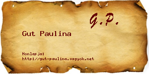 Gut Paulina névjegykártya